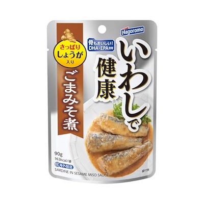 他サイト： はごろも いわしで健康 ごまみそ煮 (パウチ) 90g (1597)×12個の商品画像