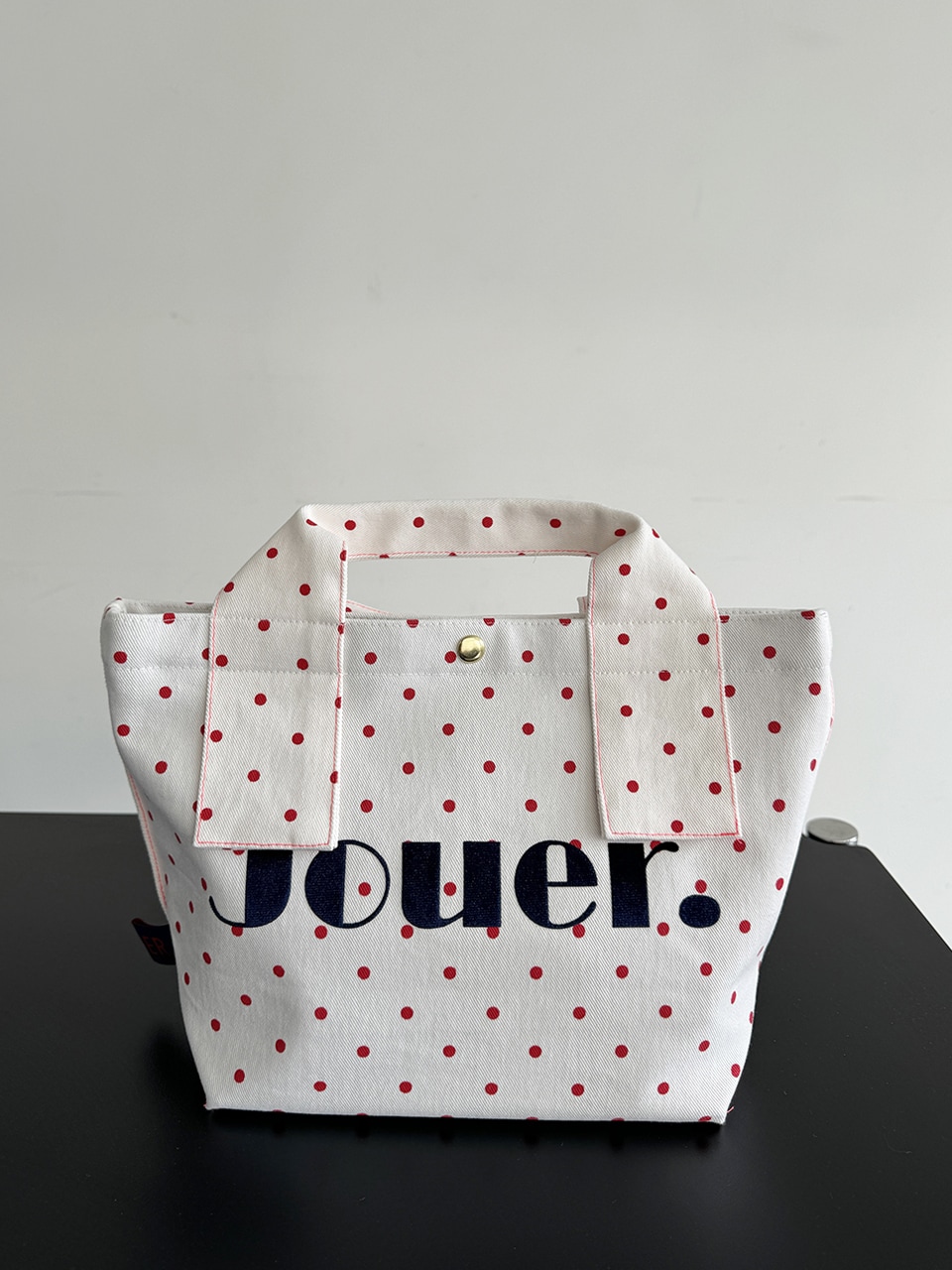 Small Tote Red Dot / Black Dot