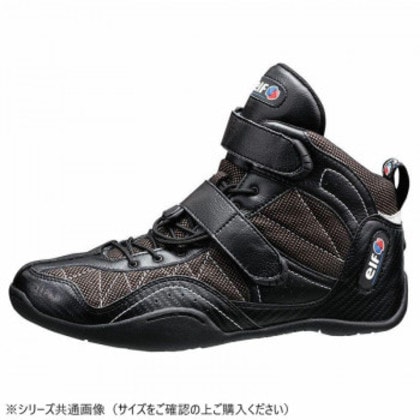 elf エルフ モーターサイクルシューズ EXA-11 ブラック 26.0cm 710335