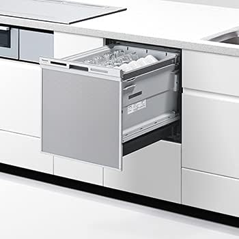 Panasonic / パナソニック ビルトイン食器洗い乾燥機 ミドルタイプ 5人分 40L ストリーム除菌洗浄搭載 NP-45MS9S シルバー