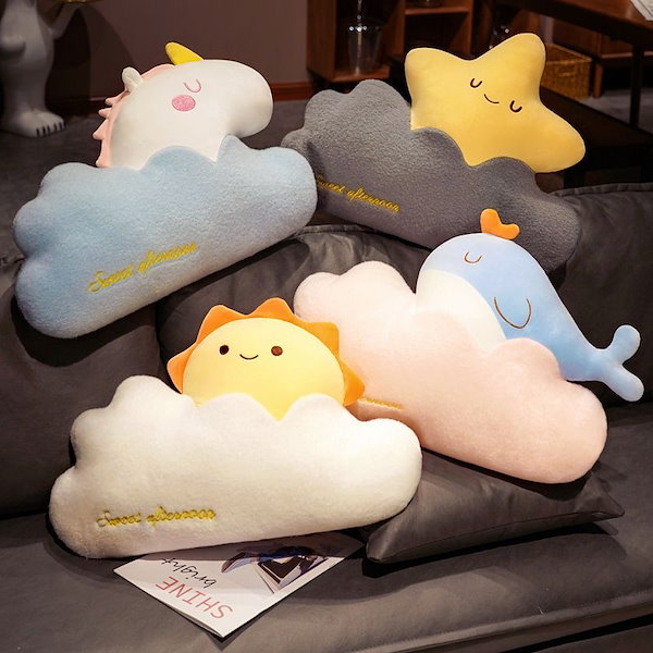 Qoo10] クッション 北欧風 雲 ぬいぐるみ 超や