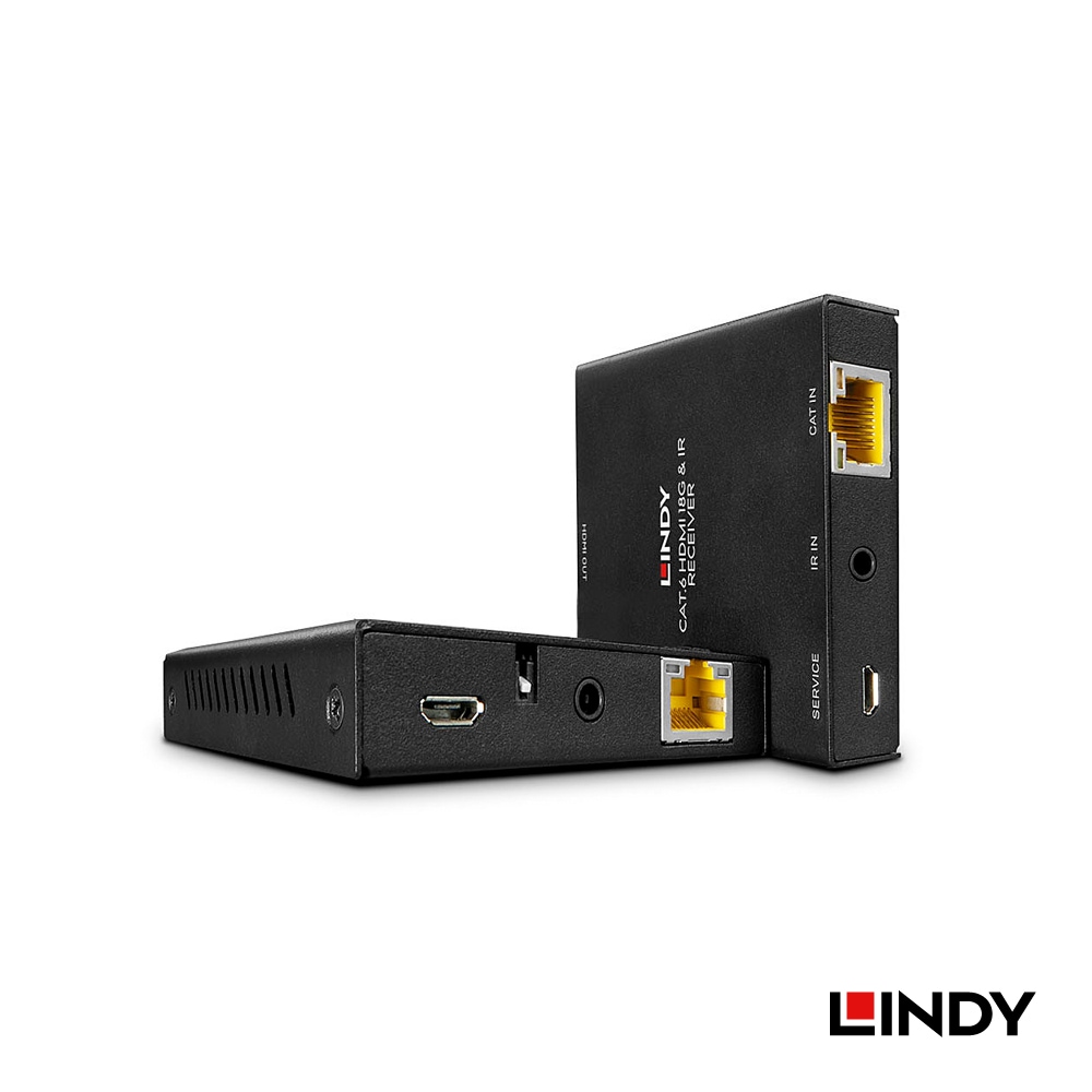 【38205】 LINDY Cat.6 HDMI 2.0 18G/IRエクステンダ PoC ループアウト 50m
