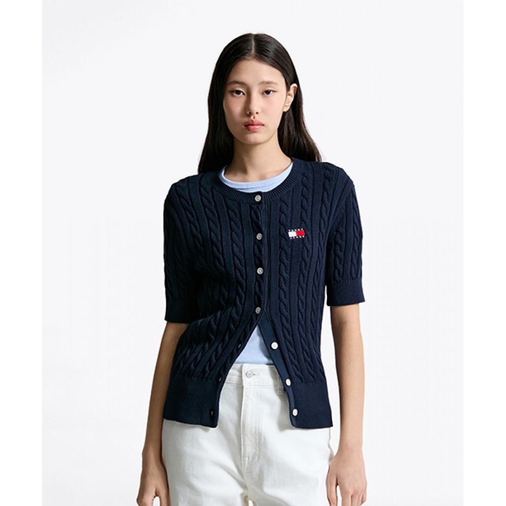 トミージーンズサマーケーブルカーディガン (T32F1KCD05TWT2C1G)