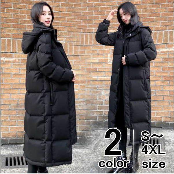 フーディーロングコート レディース ボリューム 厚手 防寒 きれいめ 秋冬 大きいサイズ