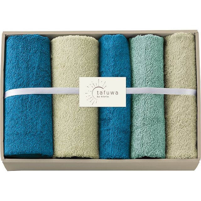 tafuwa ミニバス/フェイスタオルセット ブルー G-C