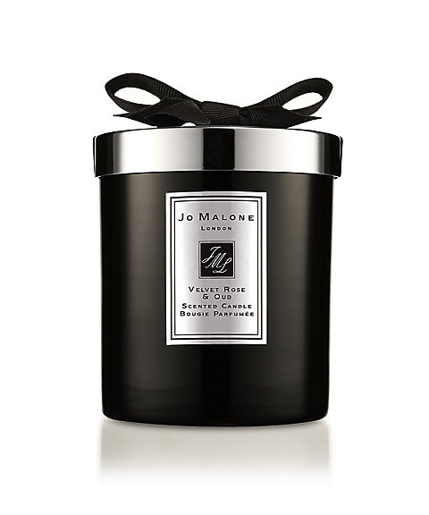 JO MALONE （ジョー マローン ロンドン）ヴェルベット ローズ ＆ ウード ホーム キャンドル　200g／燃焼時間：約45時間　正規品