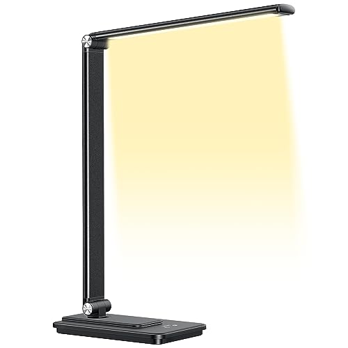 【2024新登場・省エネ＆目に優しい】 デスクライト 明るい ledライト 照明 無段階調光 5段階調色 高輝度 スタンドライト デスク ライト USB給電式 電気スタンド 卓上 ledデスクライト