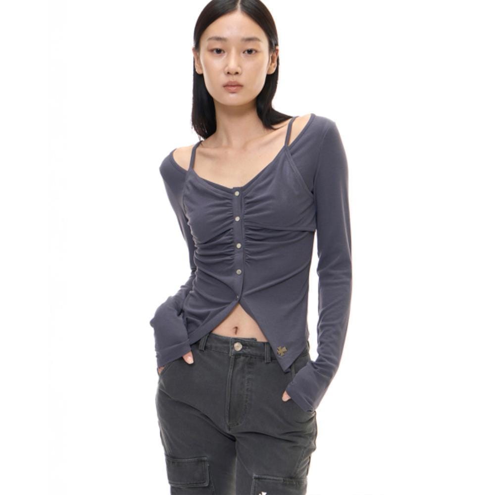 2000Archives DUA CARDIGAN CHARCOAL 2A25D1CD01CHOS