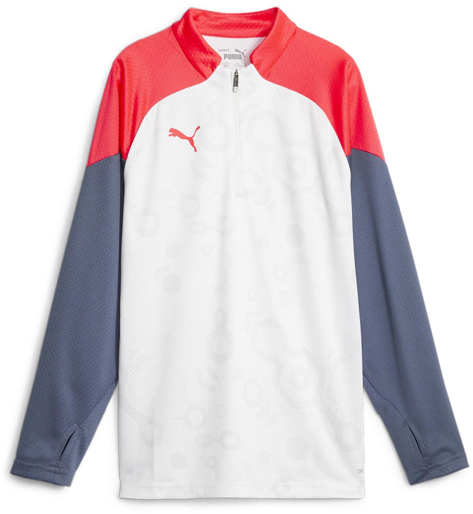 プーマ PJ-658882-53-150 INDIVIDUALCUP 1/4 ジップトップ ジュニア（PUMA White-Inky Blueサイズ：150cm） PJ65888253150
