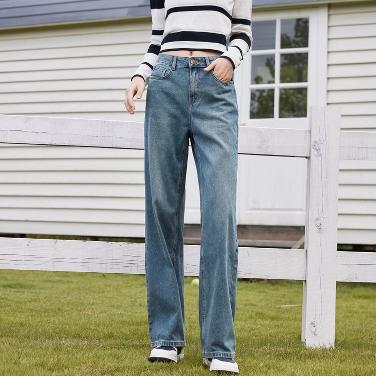 ボトムス パンツ ズボン デニムパンツ ジーンズ ローライズ ポケット デニム ロング丈 かわいい 大人可愛い きれいめ カジュアル 上品 おしゃれ かっこい 大人女子 こなれ感 きちんと 個性的