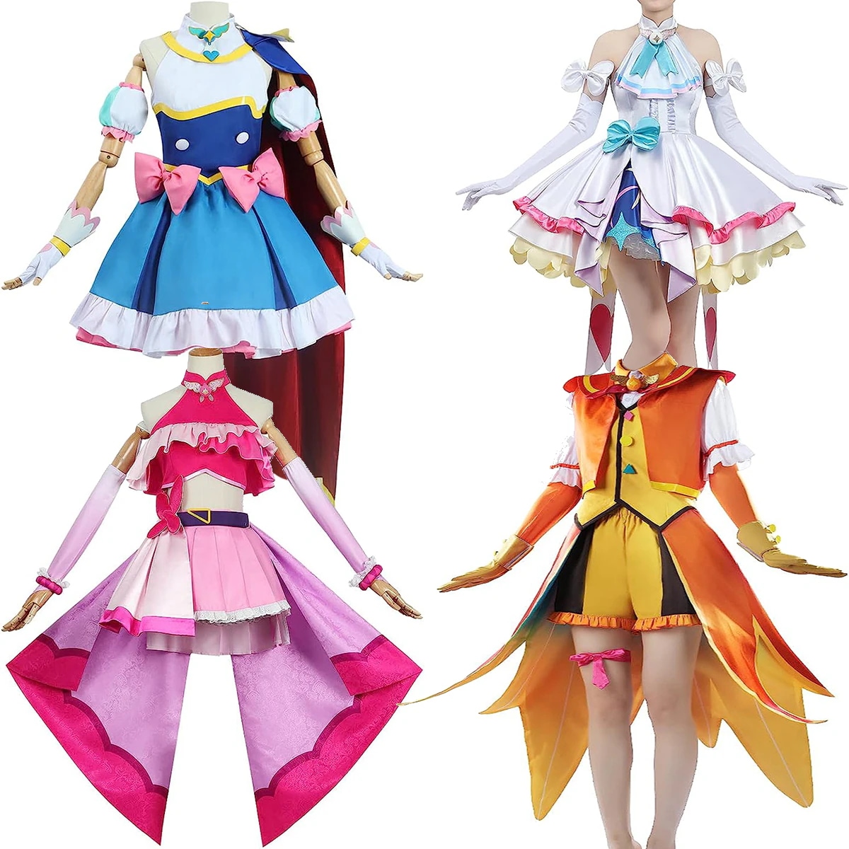 新作入荷 大人気商品 ひろがるスカイ!プリキュア ソラハレワタール 虹ヶ丘ましろ 聖あげは 夕凪ツバサ キュアバタフライ コスプレ衣装 ハロウィン クリスマス 学園祭 文化祭 コスチューム 仮装 変装