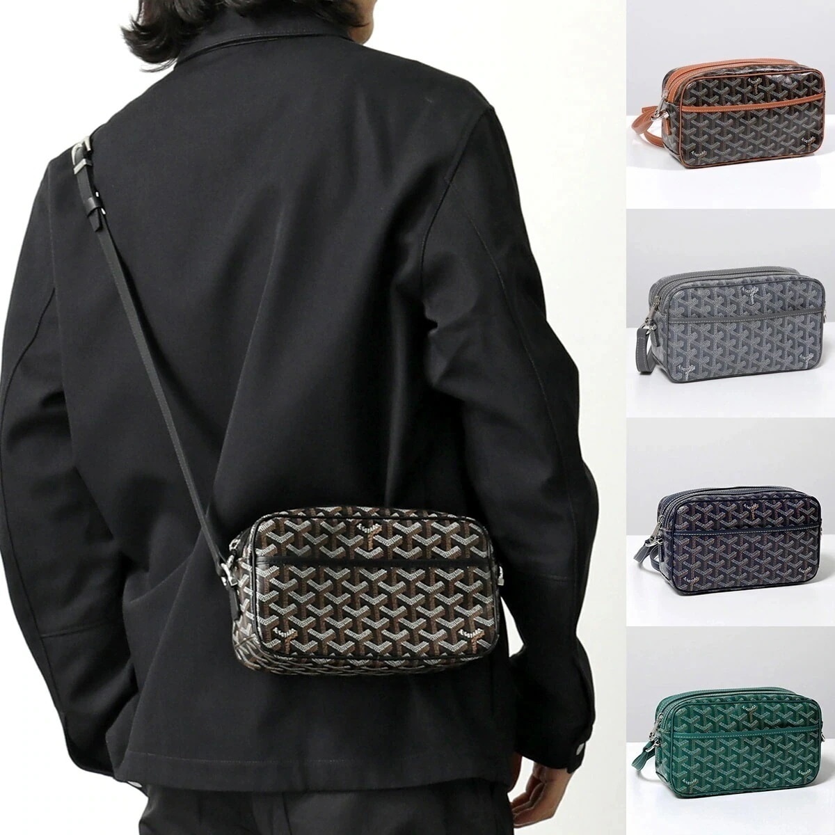 GOYARD ゴヤール ショルダーバッグ Cap Vert カップヴェールPMバッグ メンズ クロスボディ ポシェット ロゴ 鞄 カラー5色