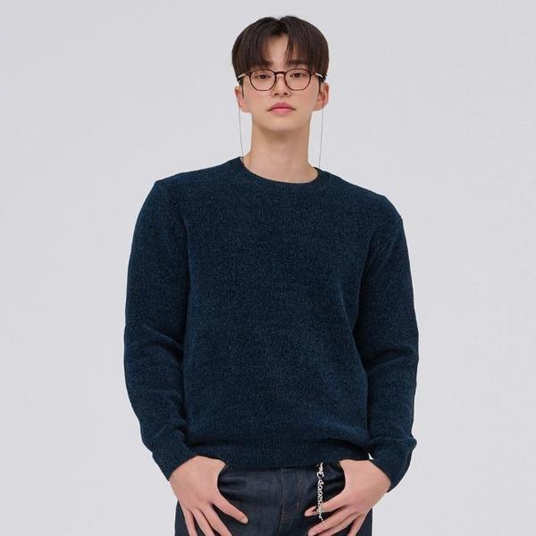 チェイスカルト(ナムチャンウォン店) DP02 男性 シェニール ラウンドセーター 男性 シェニール ラウンドセーター EFRK5211D0G