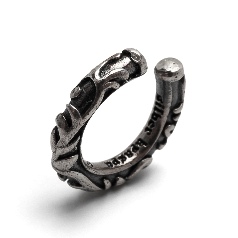 S925 唐草 ハーフフープ イヤーカフ [ec-es129]