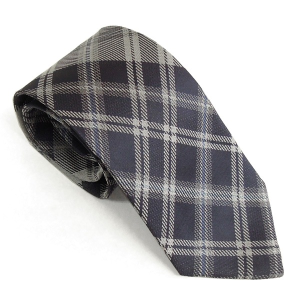 Vivienne Westwood W001D-K401 ヴィヴィアン ウエストウッド シルク100％ジャガード ネクタイ ブルー タータンチェック 専用ギフトパッケージ