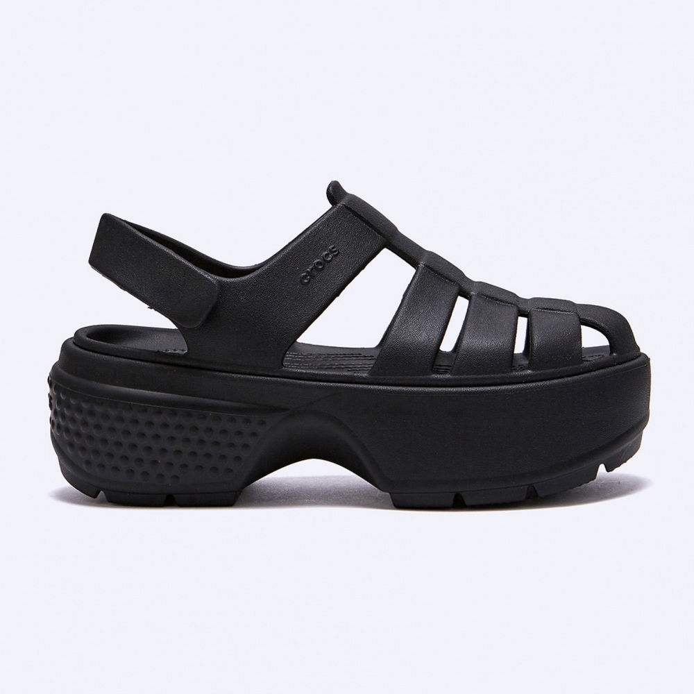 クロックスストンプフィッシャーマンサンダルブラック/209938-001