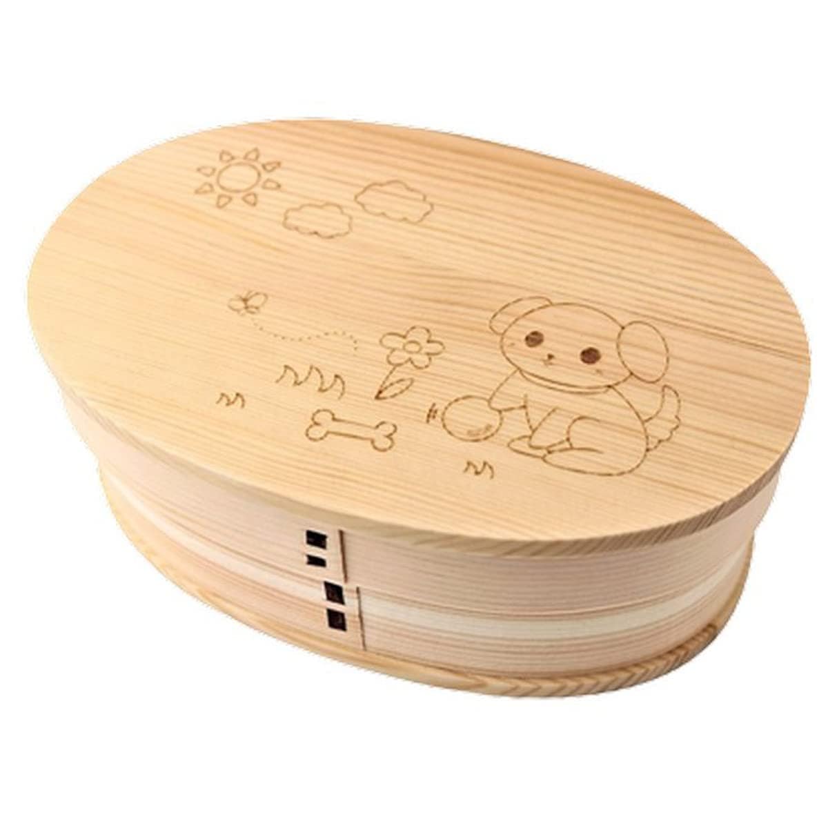 j-kitchens ごはんが固まりにくい 機能付き 弁当箱 17.5cm × 11.3cm × 6.3cm 500ml ウレタン塗/ナチュラル 白系 Current model