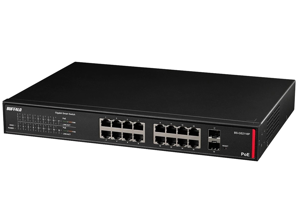BS-GS2116P [ブラック] スイッチングハブ