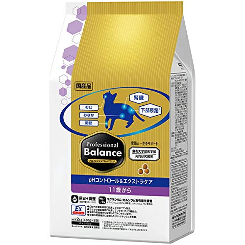 ペットラインプロフェッショナルバランスpHコントロール&エクストラケア11歳から2kgキャットフードドライドライフード国産下部尿路pH