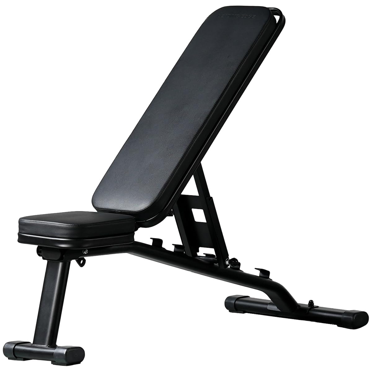 リーディングエッジ トレーニングベンチ マルチポジション 折り畳み式 耐荷重300kg 角度調整機能 フラットベンチ インクラインベンチ デクラインベンチ LE-B80