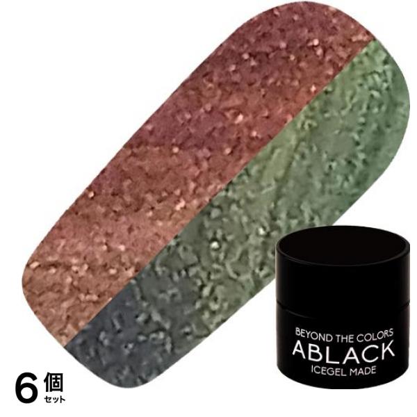 ICEGEL(アイスジェル) A BLACK ダブルギャラクシージェル DG-1111 キャッツアイブラウン 3g 6個セット