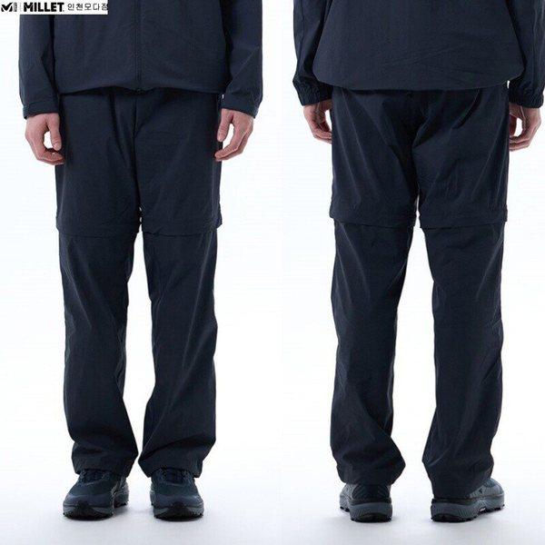 パンツ メンズ 春 機能性 太ももジッパー付き長ズボン ハーフパンツ 031_IC