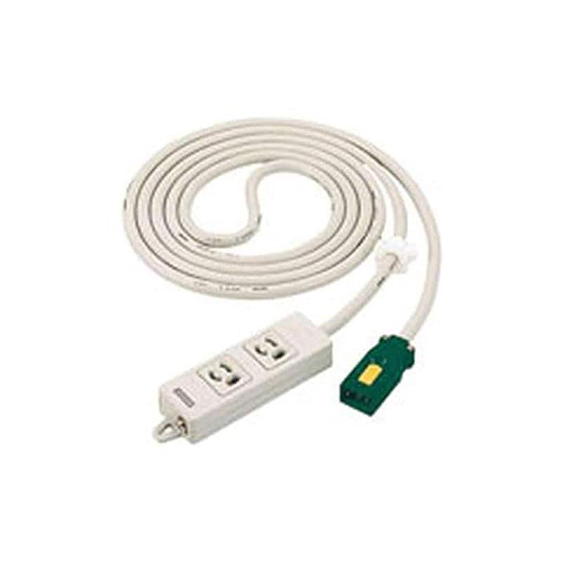 即納：パナソニック(Panasonic) ハーネス用OAタップ 接地2P15A125V抜止電源表示ランプ付3m2コ口 グレー WFA66327HG 5,946円