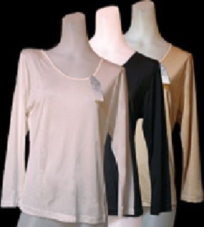 レデイースシルク１００％＿８分袖インナー