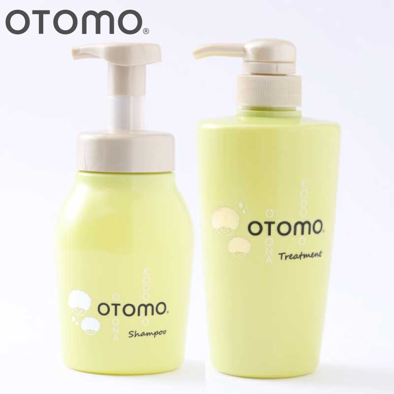 セット【OTOMO】子供シャンプー トリートメント 泡立て不要 簡単 時短 湯冷め 泡シャンプー 水色 ジャンボ泡 自然派 天然由来成分 お風呂 子供肌 頭皮 敏感肌 毛髪 大人 子供 ノンシリコン