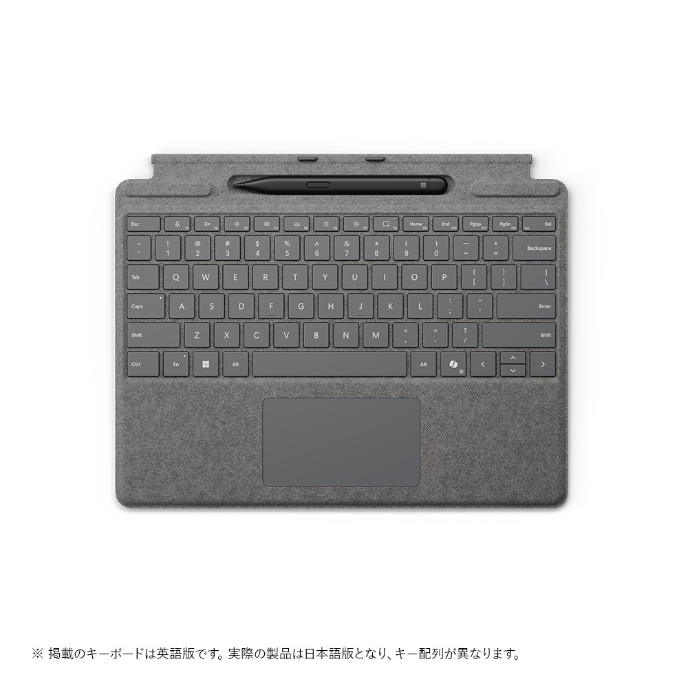 マイクロソフト 8X6-00232(PR-TPCV/P Surface Pro キーボード(ペン収納付き/スリム ペン付き) プラチナ 8X600232PRTPCVP