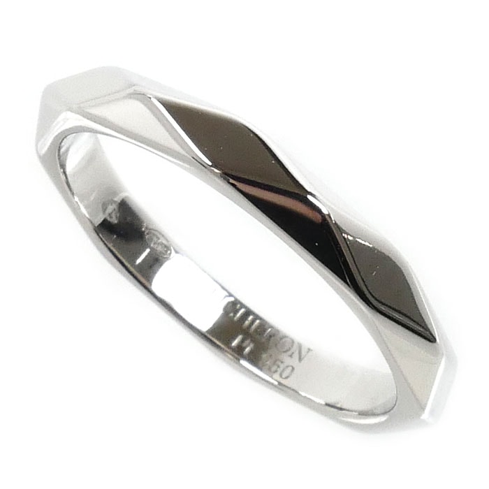 Boucheron ブシュロン Pt950プラチナ ファセット ミディアム リング・指輪 JAL00014 14.5号 55 4.9g レディース 中古 美品
