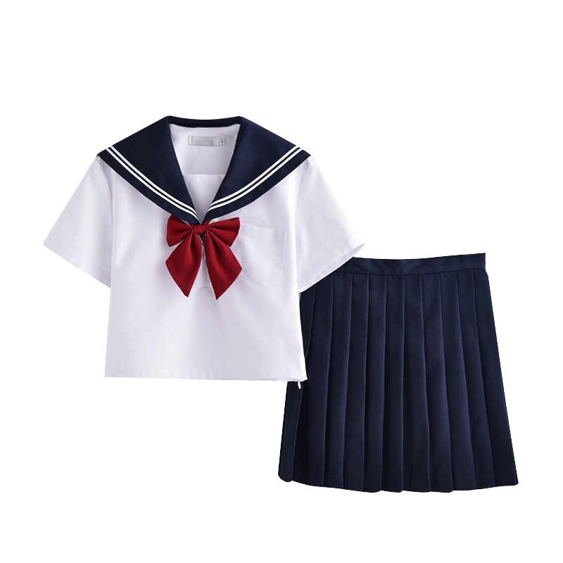 正統 jk制服半袖セーラー服女子学生スーツXLコスプレ男ブレザー コスチューム ミニスカート プリーツスカート可愛い 仮装 女性 通勤 お出かけ 入学 学院風ロリータ ハロウィン