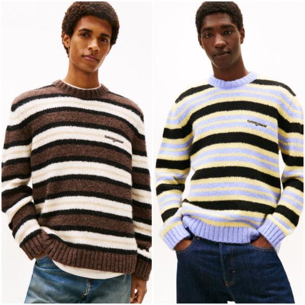 メンズ コージー ストライプ セーター T32G0KTO02TMT1 TOMMY JEANS