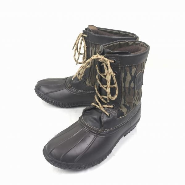 80s-90s/VintageUSA製美品ラクロス完全防水/スノーブーツ【22.0/茶】インナー付SB01