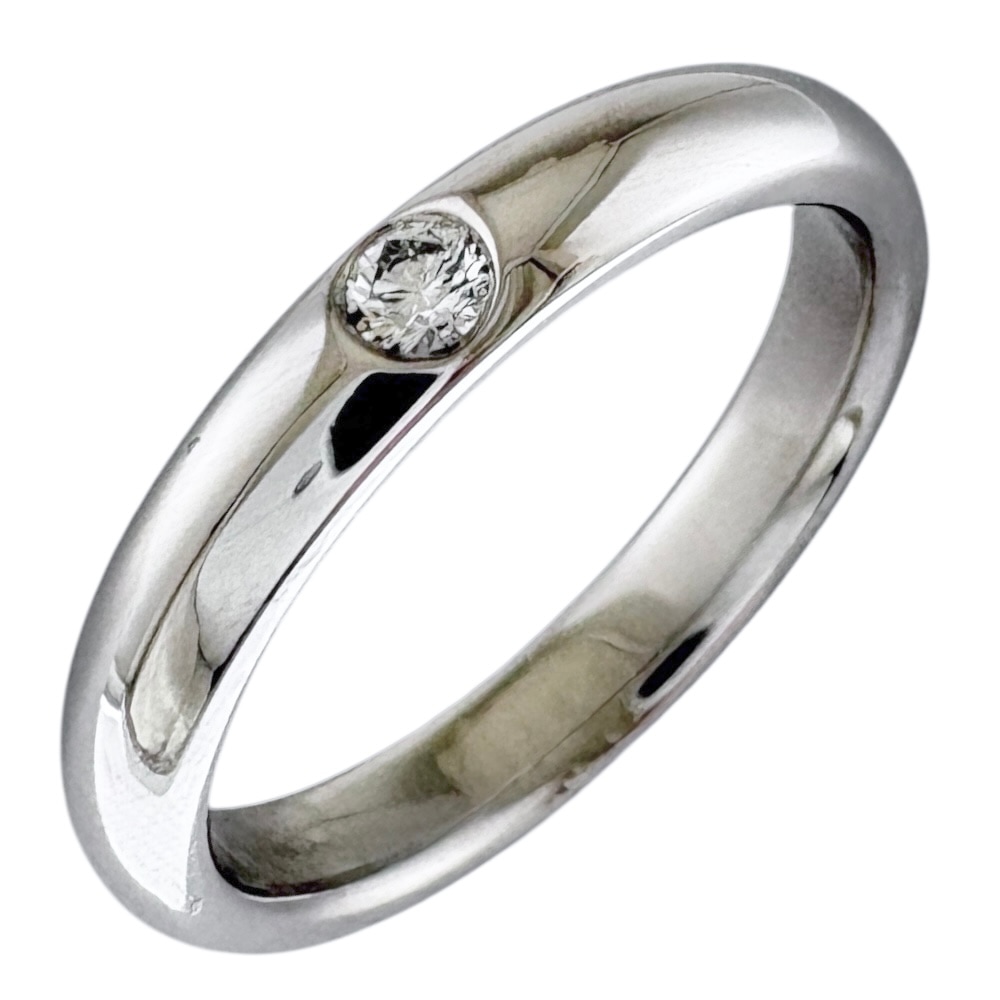 ハリーウィンストン ラウンドマリッジ リング 指輪 7.5号 Pt950プラチナ ダイヤモンド HARRY WINSTON 中古 美品