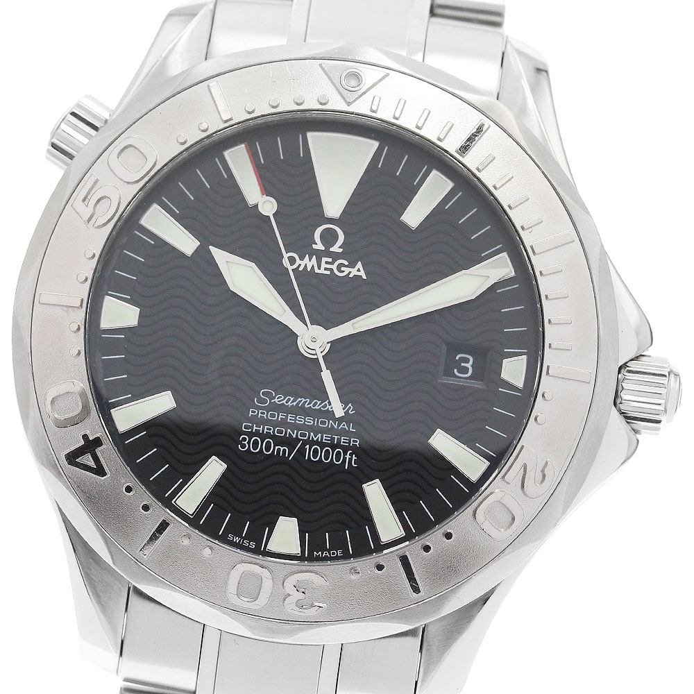 オメガ OMEGA 2230.50 シーマスター300 WGベゼル 自動巻き メンズ 良品 箱・保証書付き_896815【中古】