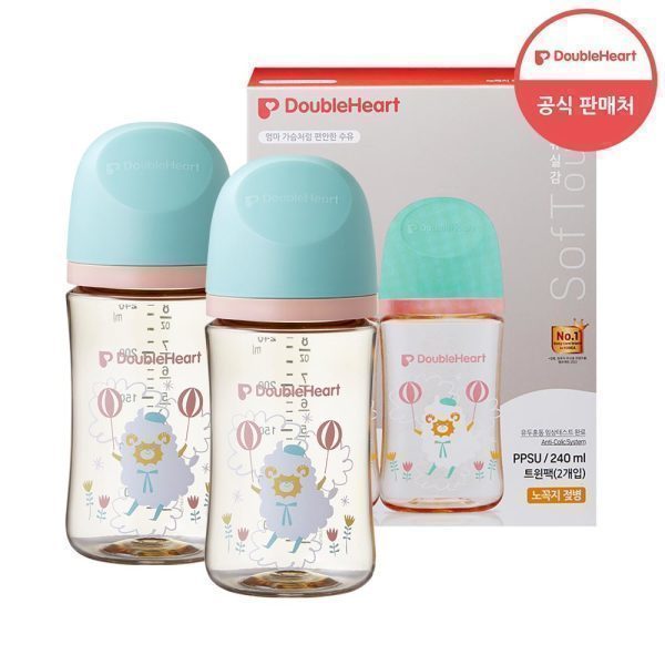 第3世代 240ml ディアフレンズ ツインパック（哺乳瓶2本/ノンキャップ） (贈呈品なくなり次第贈呈終了)
