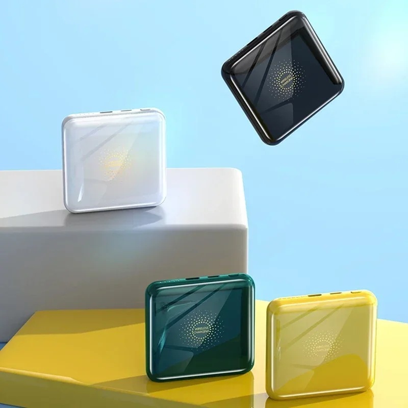 ミニポータブル磁気パワーバンク,ワイヤレス,超高速充電,外部バッテリー充電器,Xiaomi, iPhone, Samsung, 20000mah,新品 - 509