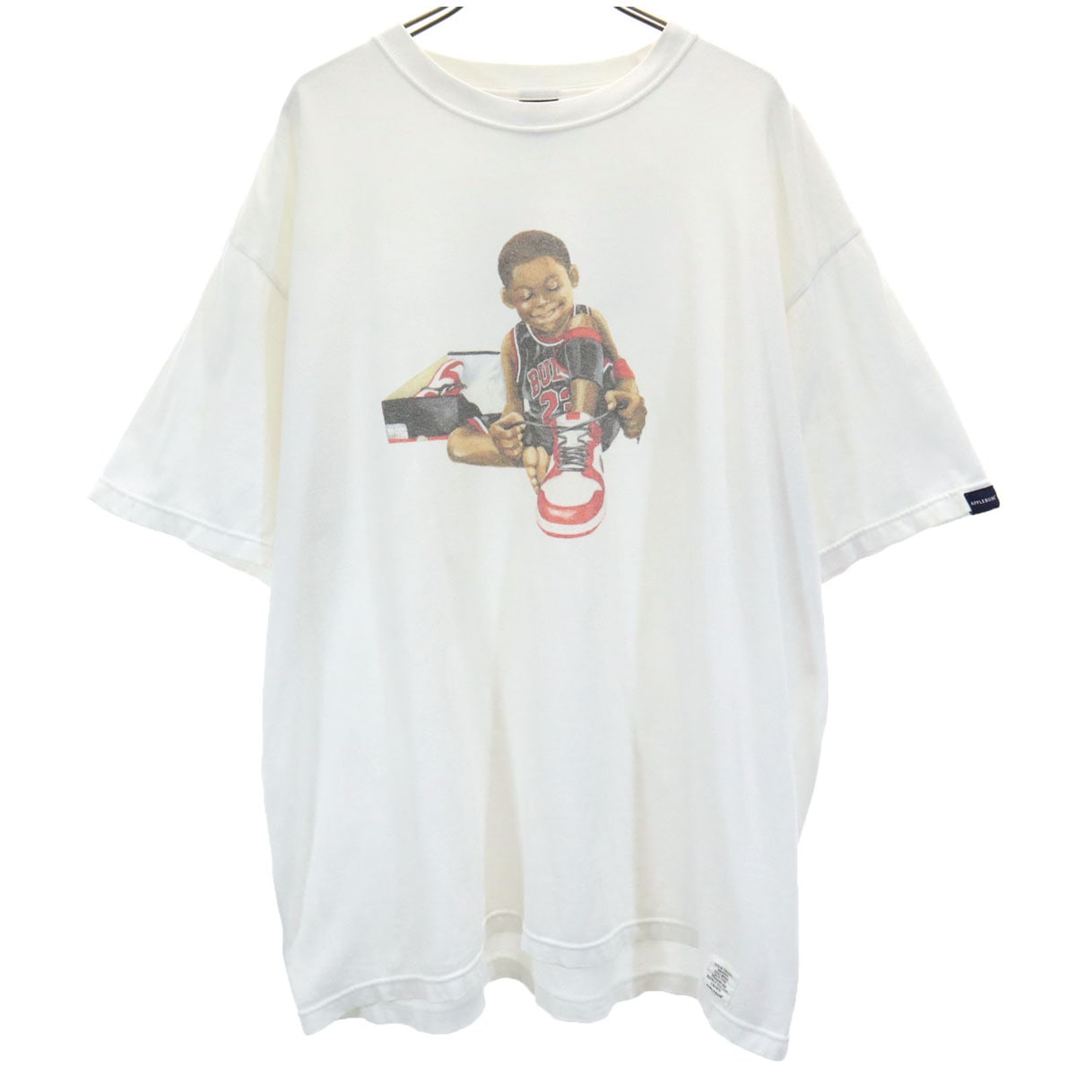 シカゴ ボーイ 半袖 Tシャツ XXL ホワイト CHICAGO BOY ビッグサイズ メンズ 古着