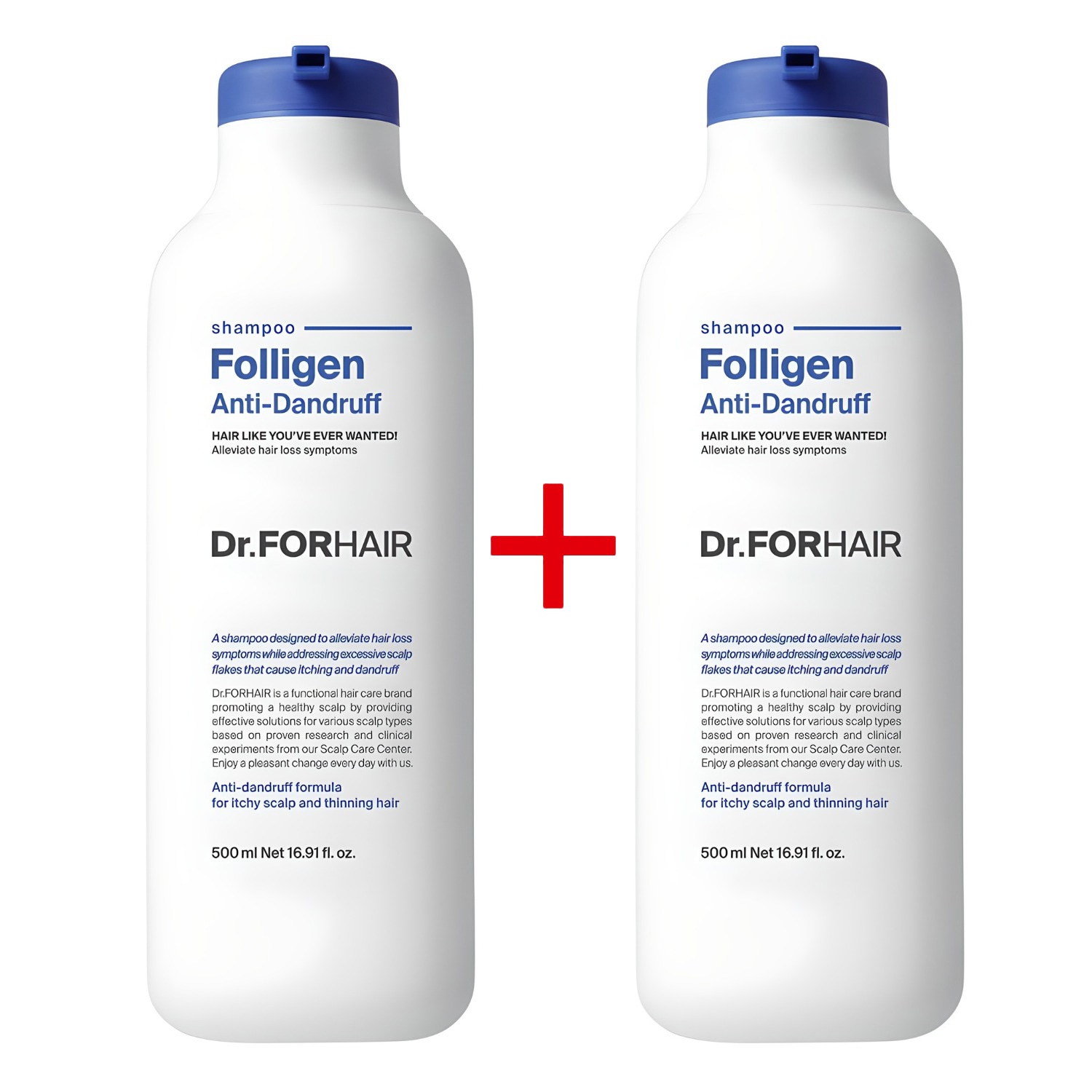 [1+1]フォリゲンフケ角質ケアシャンプー 500ml+500ml かゆみの緩和