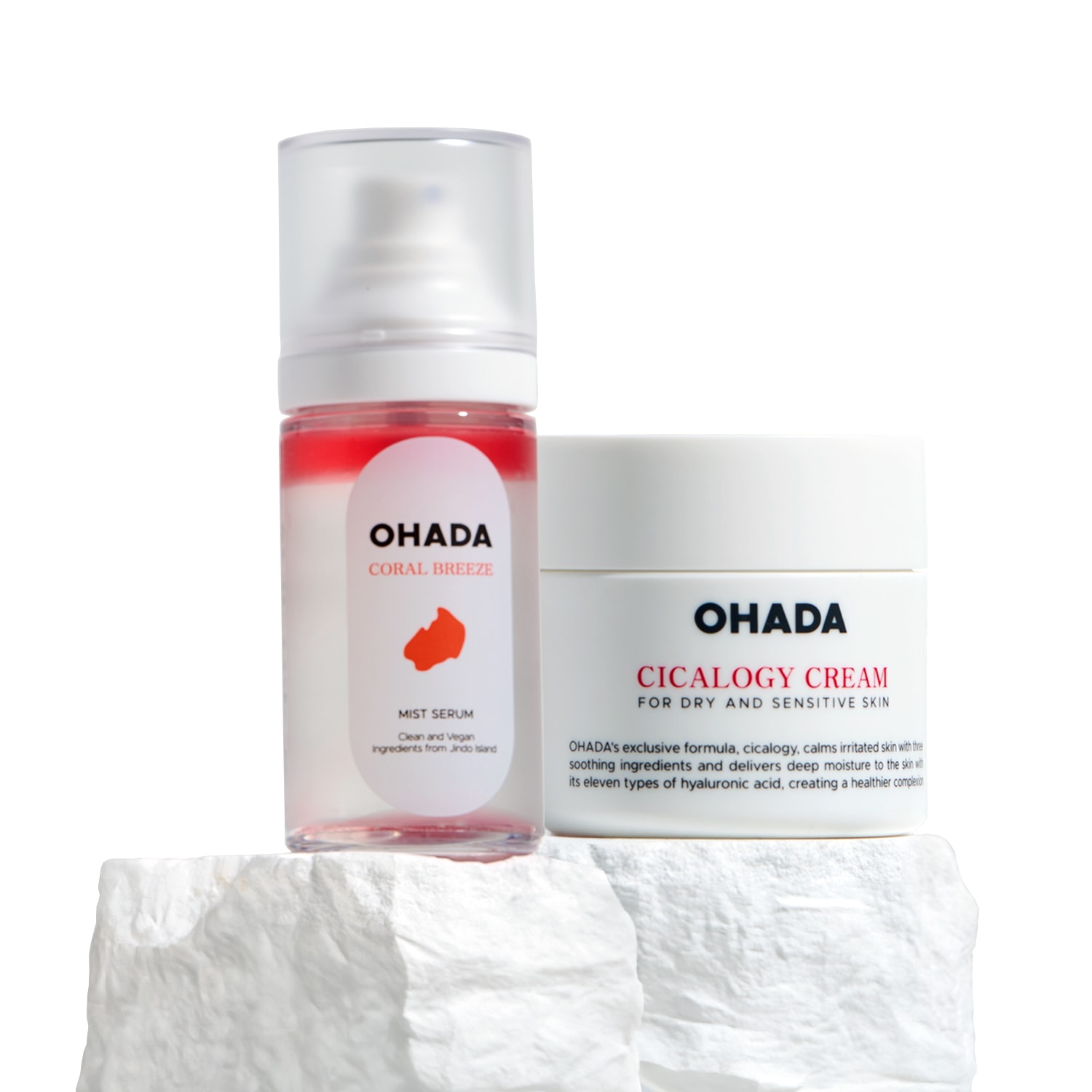 鎮静+毛穴 セット(シカロジークリーム 80ml+コーラルブリーズミストセラム 60ml)韓国コスメ 敏感肌 乾燥肌 ヴィーガンコスメ