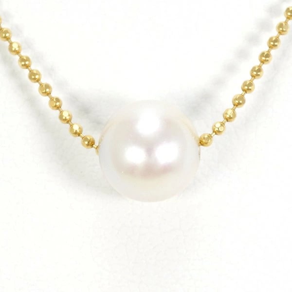 K18 18金 YG イエローゴールド ネックレス パール(真珠) 約45cm ジュエリー 中古