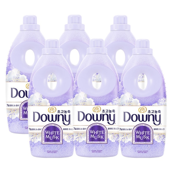 ダウニー 柔軟剤 スプリング ホワイトムスク 1L 6個