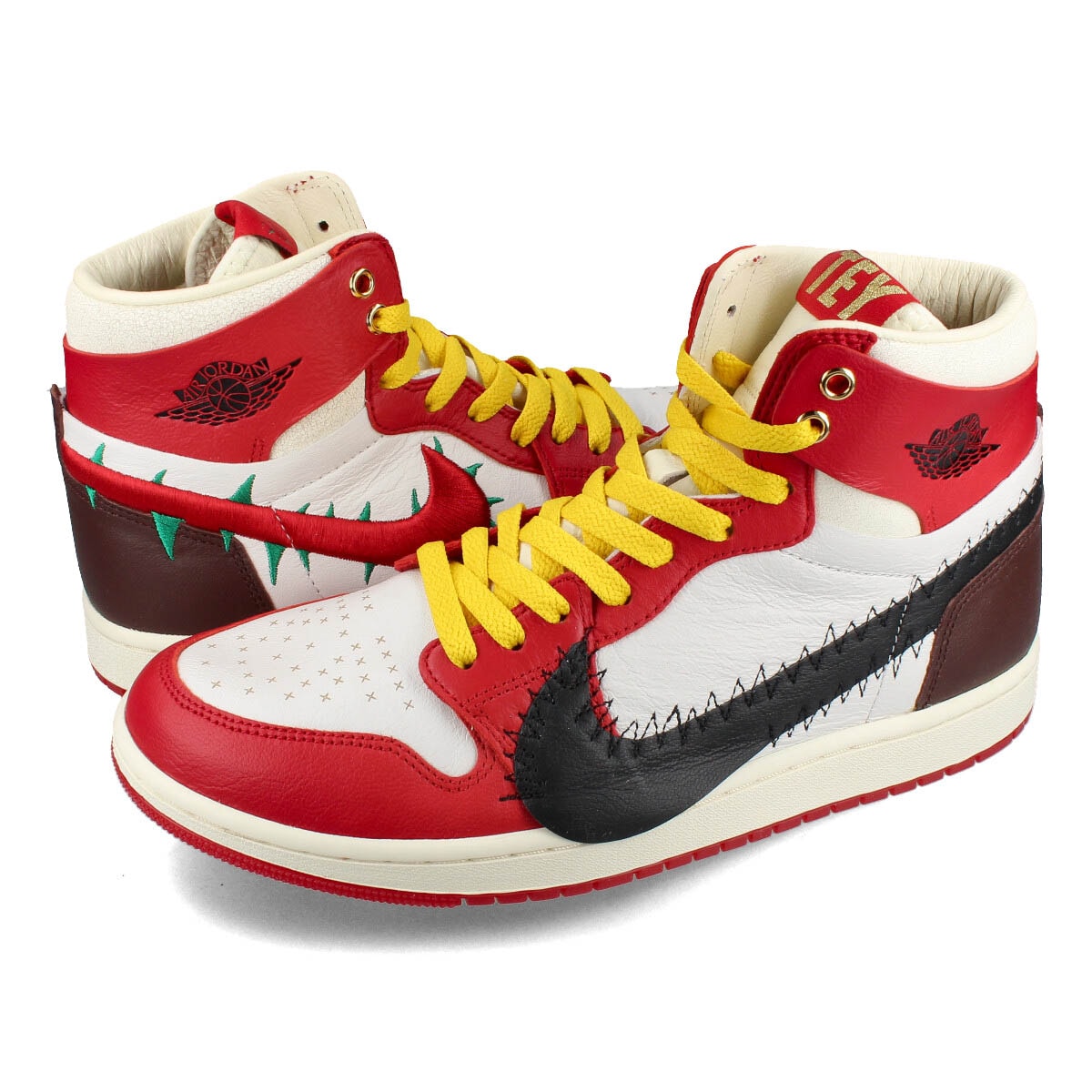 NIKE WMNS AIR JORDAN 1 ZOOM AIR CMFT 2 SP 【TEYANA TAYLOR】 GYM RED/BLACK/SUMMIT WHITE/EARTH