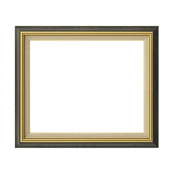 日本製 油絵額縁/フレーム [F20号/グリーン] 壁掛けひも/アクリル/ 8116