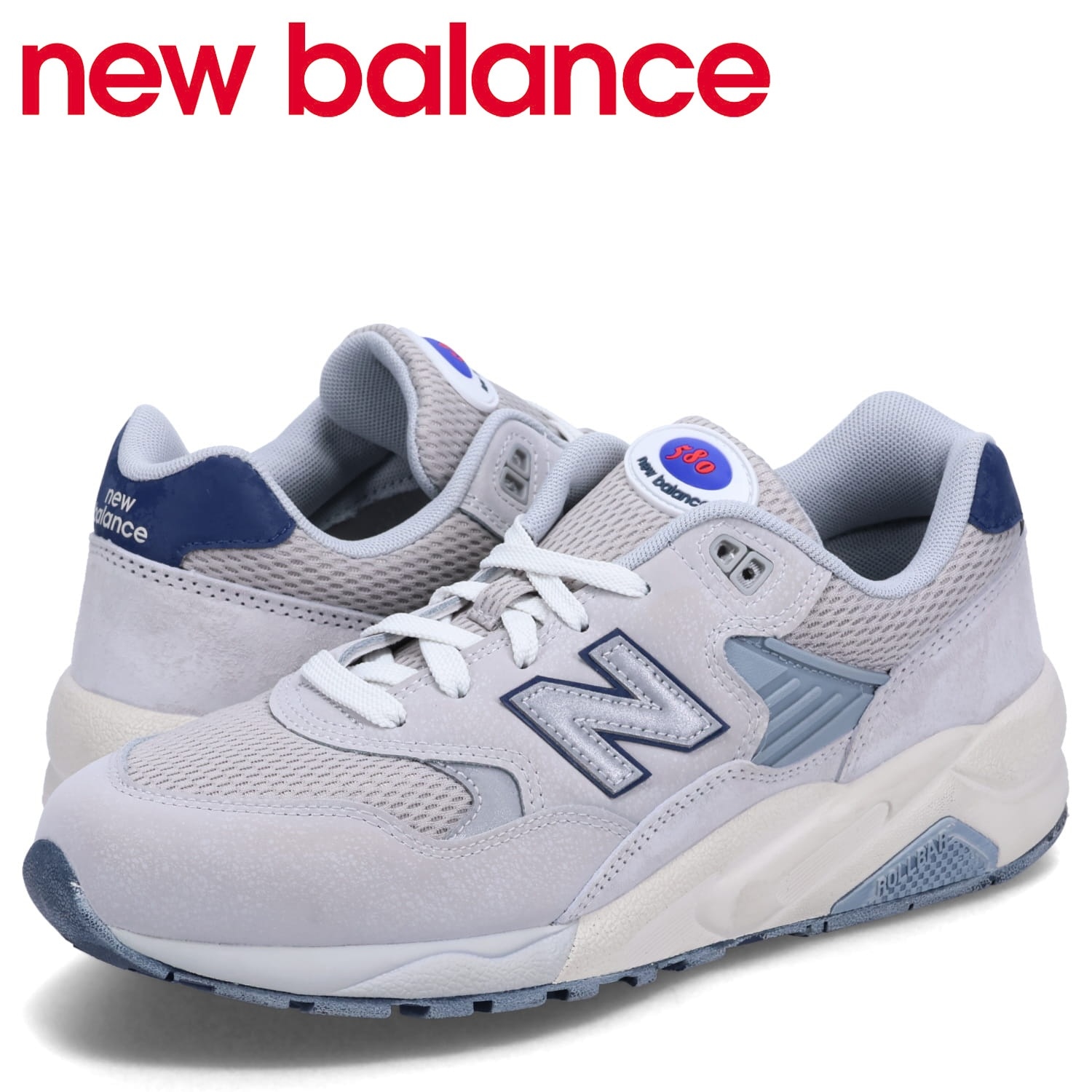 580 スニーカー メンズ Dワイズ グレー MT580MD2