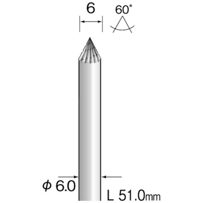 ミニター　ミニモ 超硬カッター ストレートチップブレーカーカット Φ6　BC4231