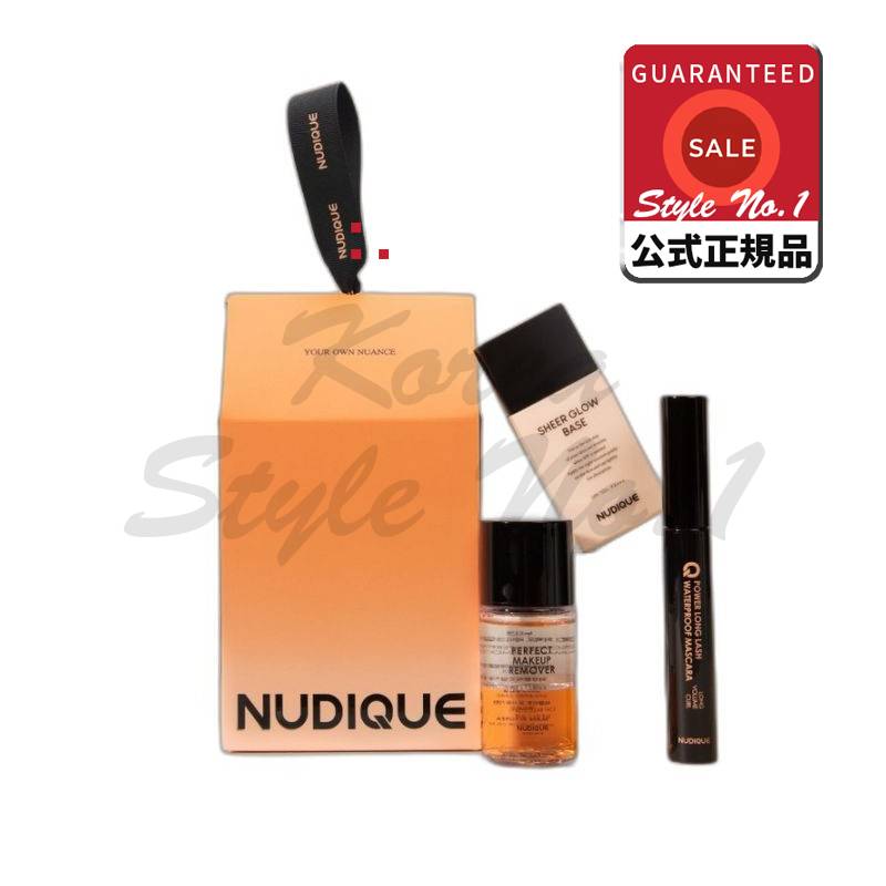 ヌディクパデフリーメイクアップギフトセットナチュラルトリプル企画セットSPF50+ PA+++/ウォータープルーフメイクベース+マスカラ+専用リムーバー5セット