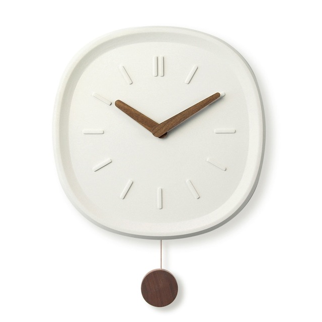 コンクリートラウンドウォールクロック 2色