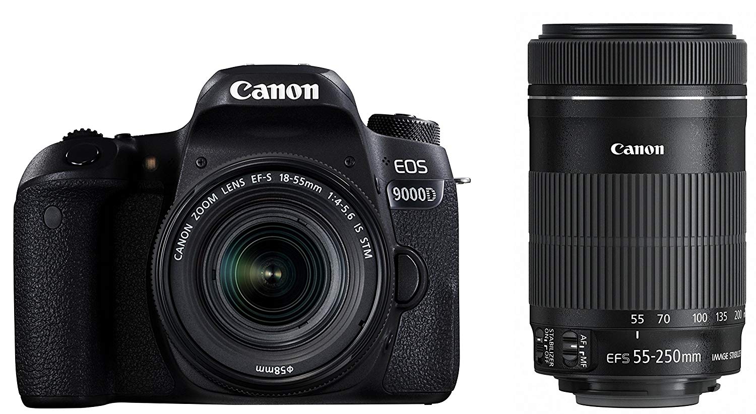 Canon デジタル一眼レフカメラ EOS 9000D ダブルズームキット EF-S18-55mm/EF-S55-250mm 付属 EOS9000D-WKIT